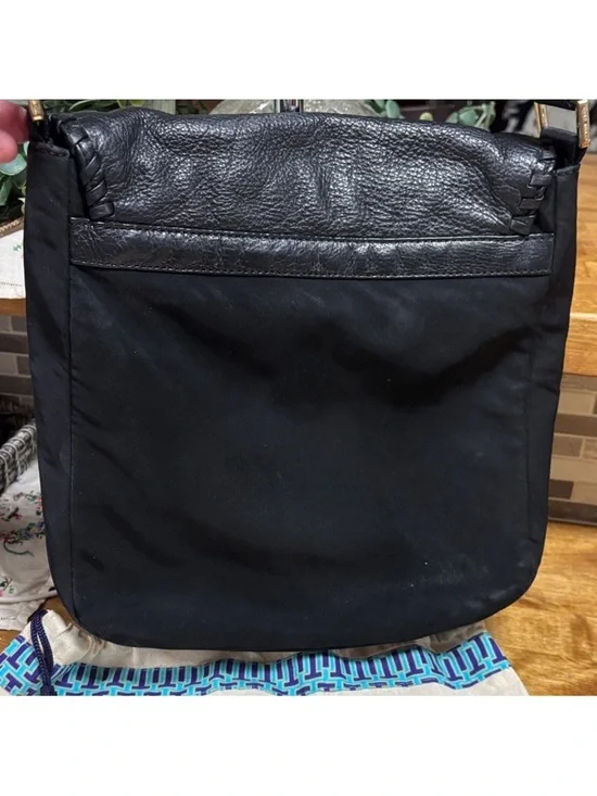 Tory Burch Marion Black Nylon Whipstitch Messenger/Diaper Bag - Picture 8 of 8